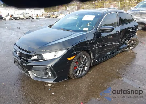 2020 Hond Civic Hatchback Ex-L Ex-L z USA, uszkodzony, nr VIN SHHFK7H89LU406418